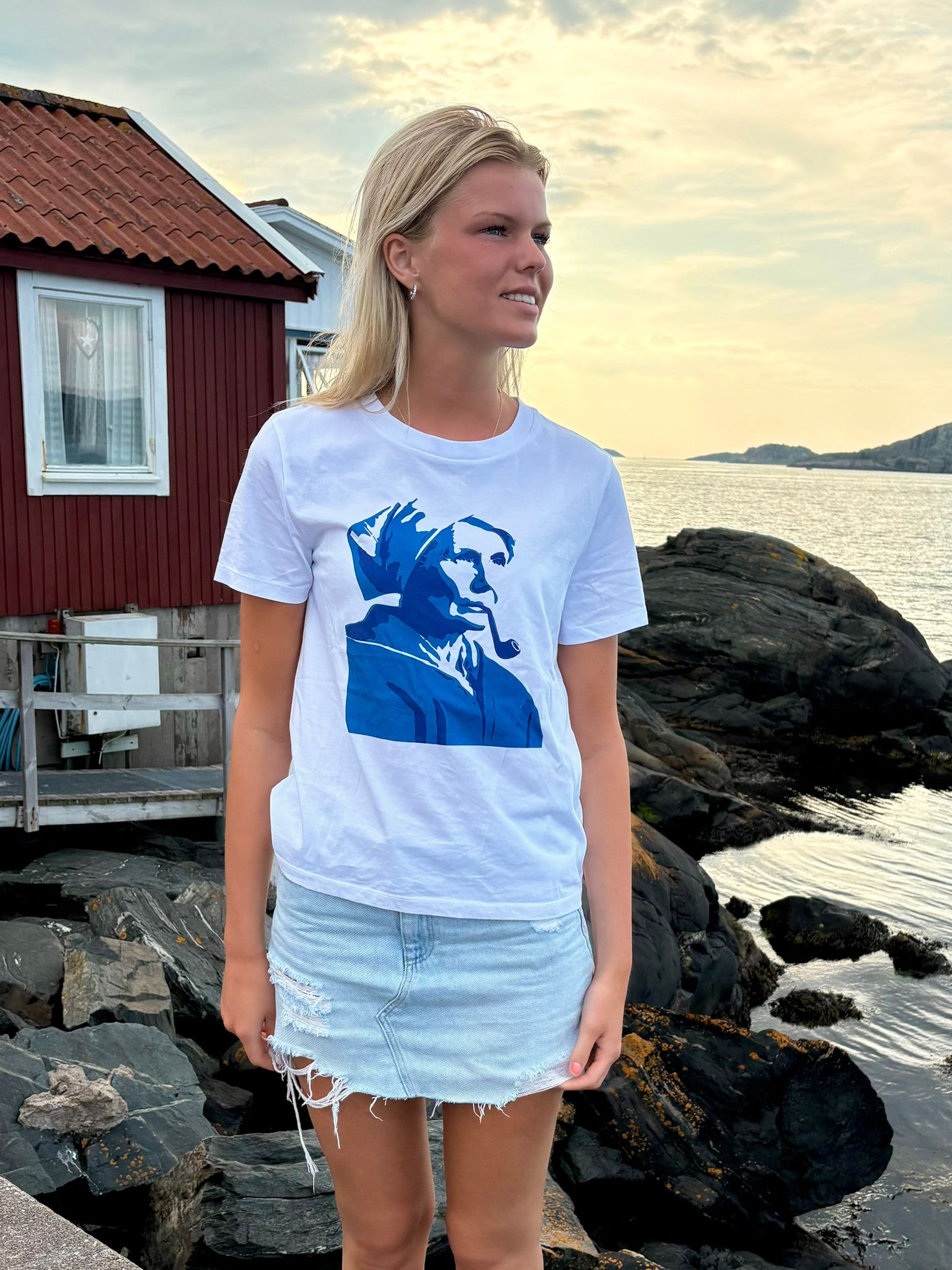 T-shirt dam Fiskargumman Karin