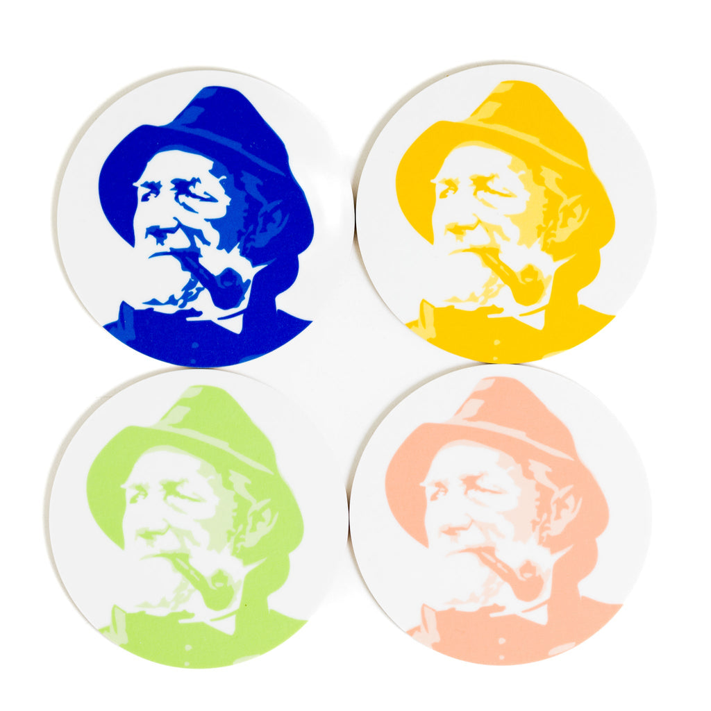 Glasunderlägg Fiskargubben